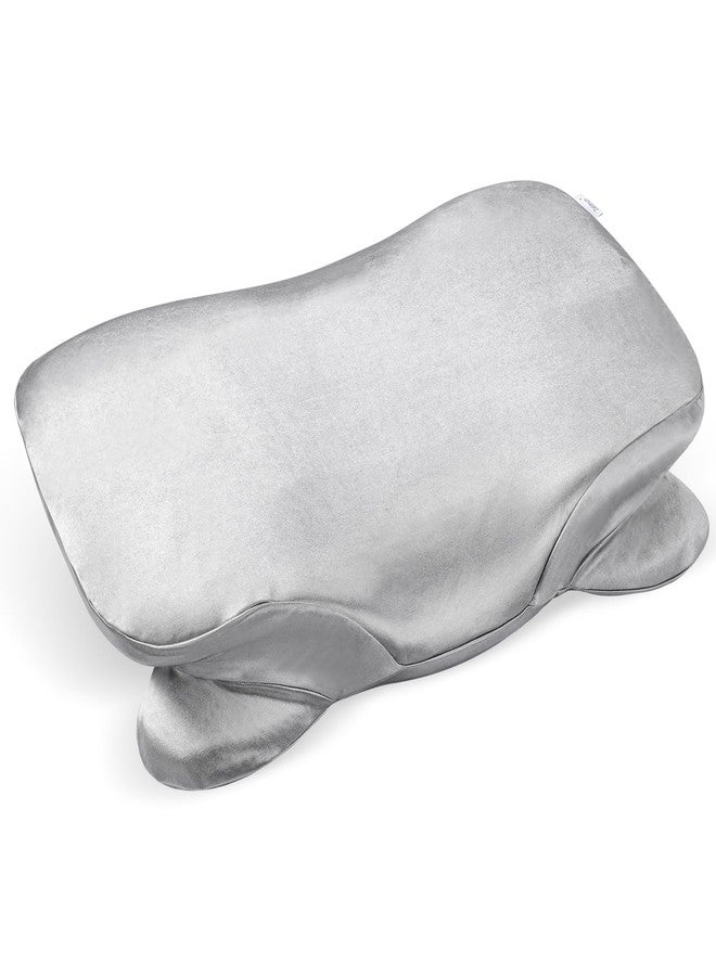 Zelimun Thickened Satin Pillowcase for Zelimun Cervical Pillow, Smooth & Soft Pillowcase, Contour Pillow Cover with Zipper (Grey) - Image 1
