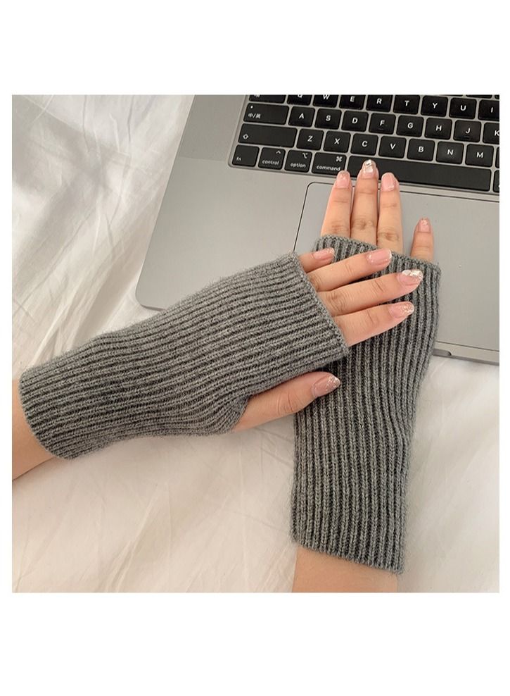 Loquat Fingerless Cotton Polyester Gloves Sleeves 