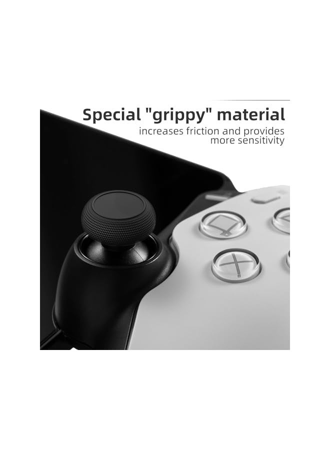 بروماس مجموعة قبضة الإبهام CQC وFPS، غطاء عصا التحكم، غطاء عصا تناظري للبوابة - أسود، 3 أزواج (6 قطع) - Image 3