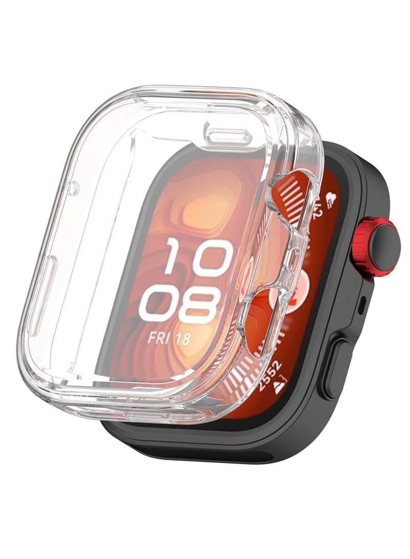 Screen Protector for Huawei Watch Fit 4 2025 Silicone Screen Protector Anti-Scratch Dust-Proof Protective Case clear - Image 1