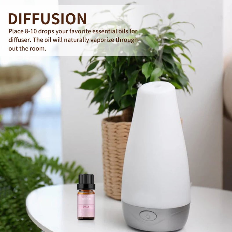 BURIBURI Lotus Essential Oil 100% Pure, Undiluted, Natural, Organic Aromatherapy Lotus Oils 10ML for Diffuser Soap Candle Making Home - Image 4