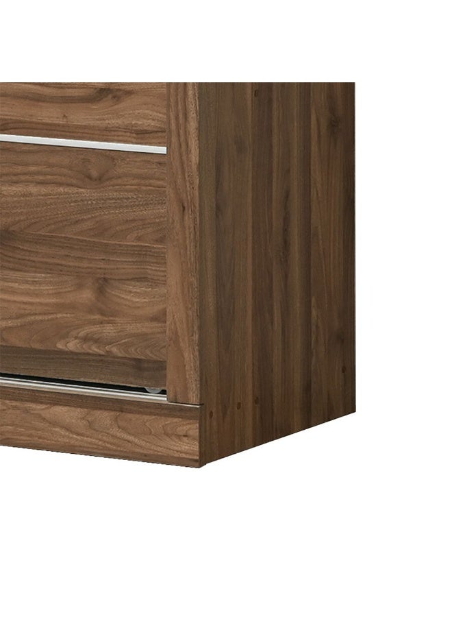 DANUBE HOME Supreme New 2Door Large Sliding Door Wardrobe With Mirrors | Sturdy Closet Clothes Storage Cupboard | Modern Design Space Saving Cabinet For Bedroom L182xW57.5xH210cm-Light Walnut - Image 5