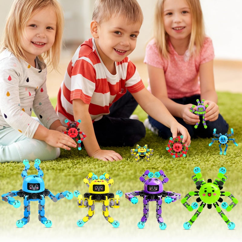 ASIOWELY 9 PCS Easter Basket Stuffers Fidget Spinner Toys for Kids & Adults,Party Favors Goodie Bags Bulk,Fingertip Gyros Sensory Toy Stress Relief Classroom Prizes Boys Girl Birthday Gifts for Teens - Image 4