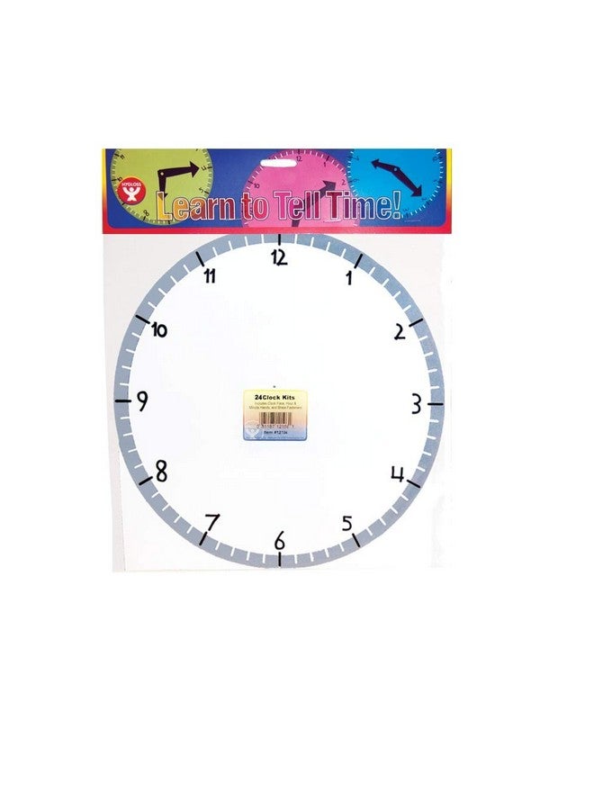 Hygloss Products Learn-to-Tell-Time Paper Clock Kit - Image 2