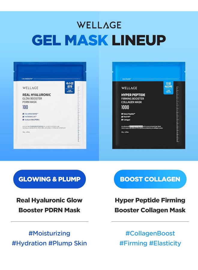 Wellage Hyper Peptide Firming Booster Collagen Mask 5EA - Image 3
