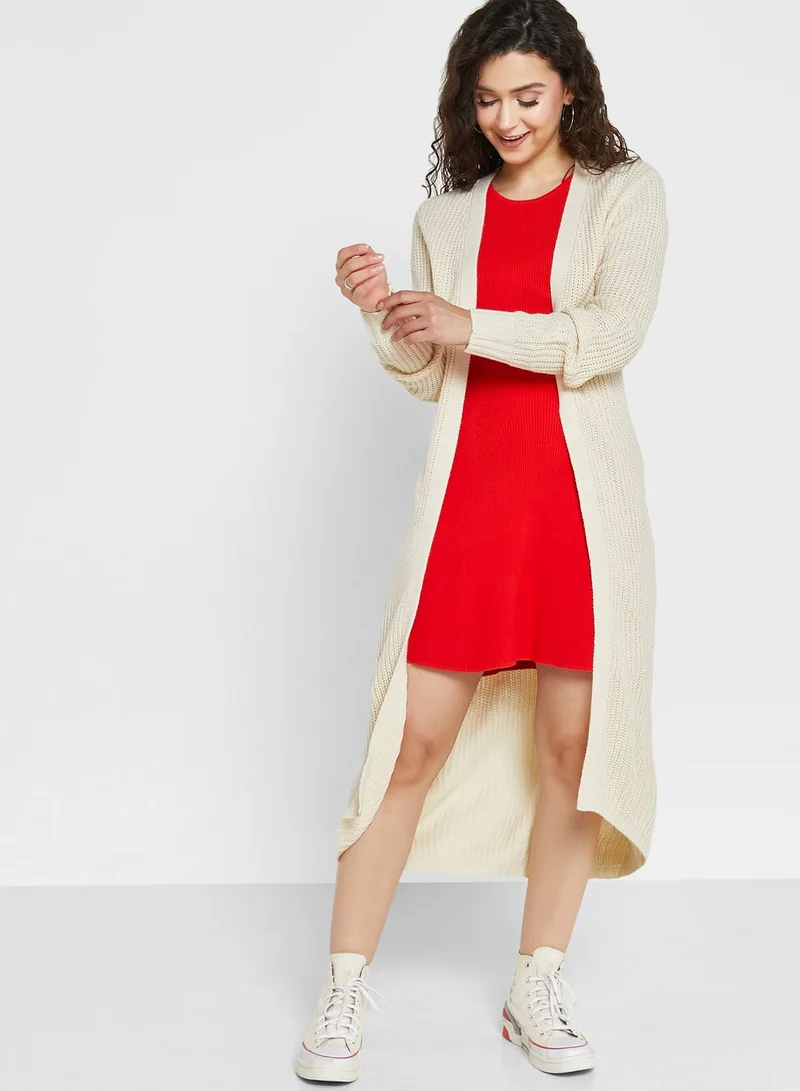 Jacqueline de Yong Tie Detail Knitted Cardigan
