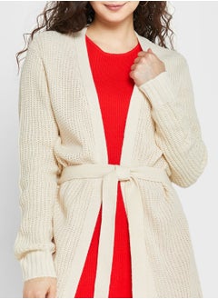 Jacqueline de Yong Tie Detail Knitted Cardigan  - Image 3