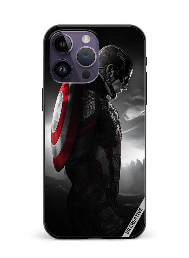 VR CREATIVE Protective Case Cover For Apple iPhone 15 Pro Max Captain America Design Multicolour - Image 1