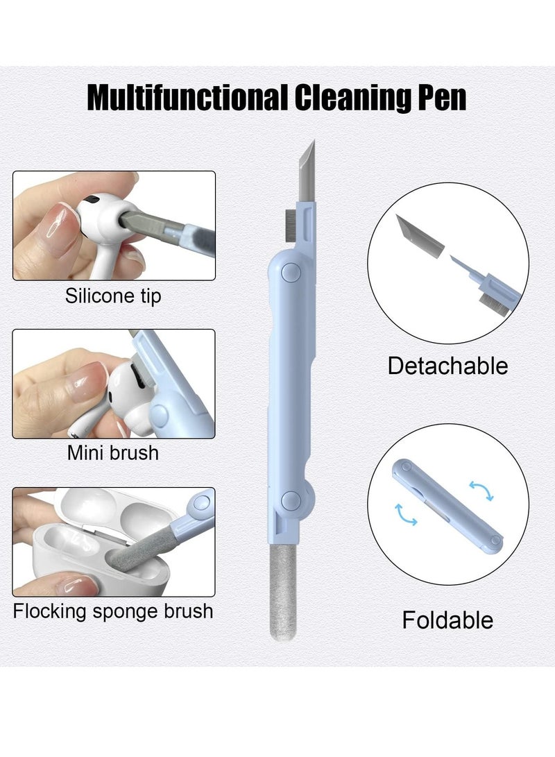 7 in 1 Multifunctional Cleaning Tool, Earphones Cleaner Kit for AirPods, Keyboard Cleaning Brush, Portable Electronics Cleaning Kit for Laptop, PC, Keyboard, Earphones, Cell Phone  - Image 5