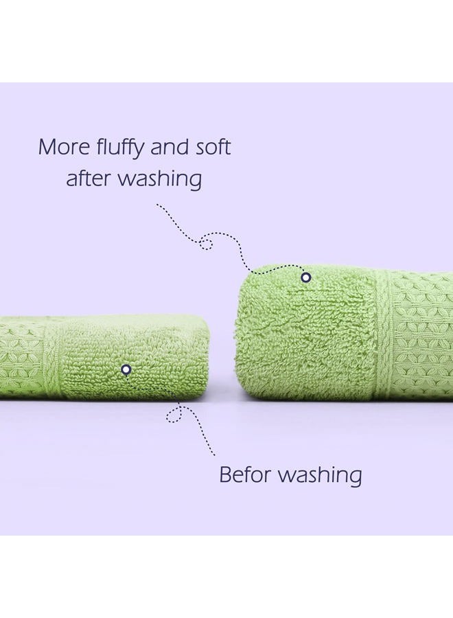 Cleanbear Hand Towel Face Towel Set,100% Cotton, Assorted Colors Hand Towels, Size 29" x 13", 6-Pack 6 Colors - Image 2