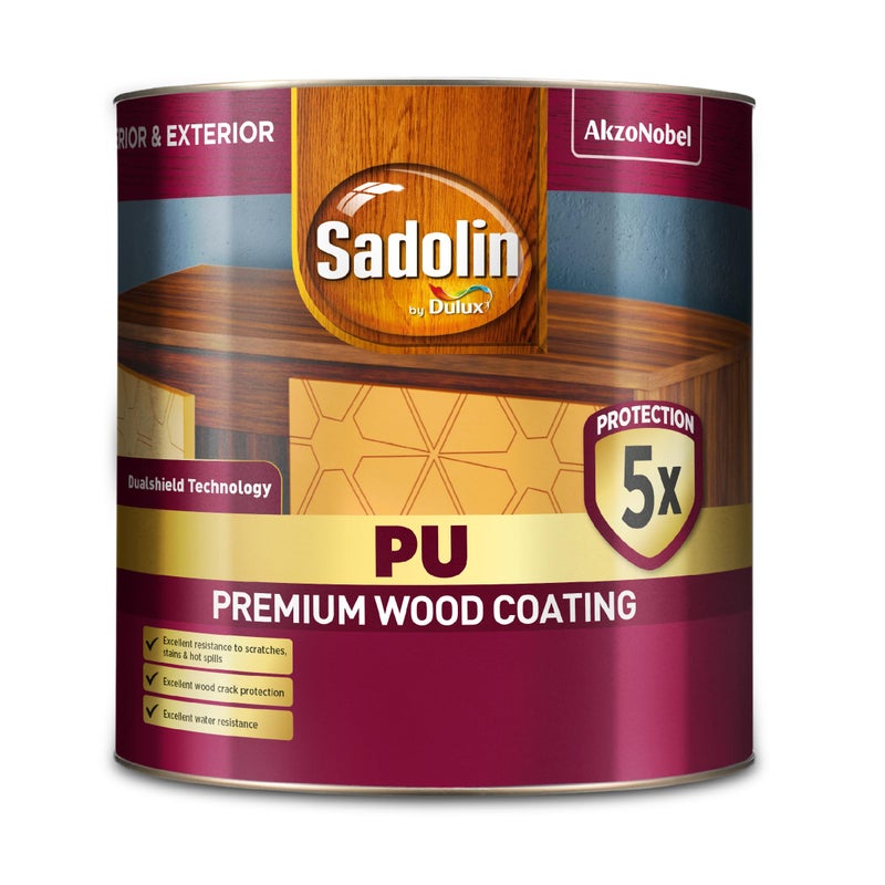 Dulux Sadolin by Dulux | 2KPU Premium PU Wood Polish | Gloss White Finish for All Kinds of Wood, Suitable for Interior and Exterior Applications, 1 litres - Image 5