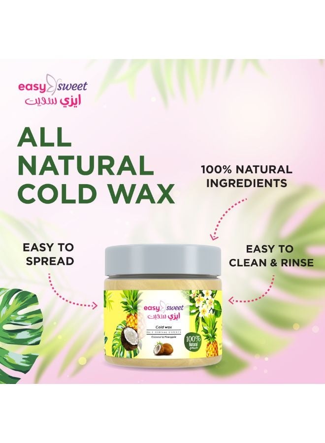 EASY Coconut And Pineapple Sweet Cold Wax 200g - Image 5