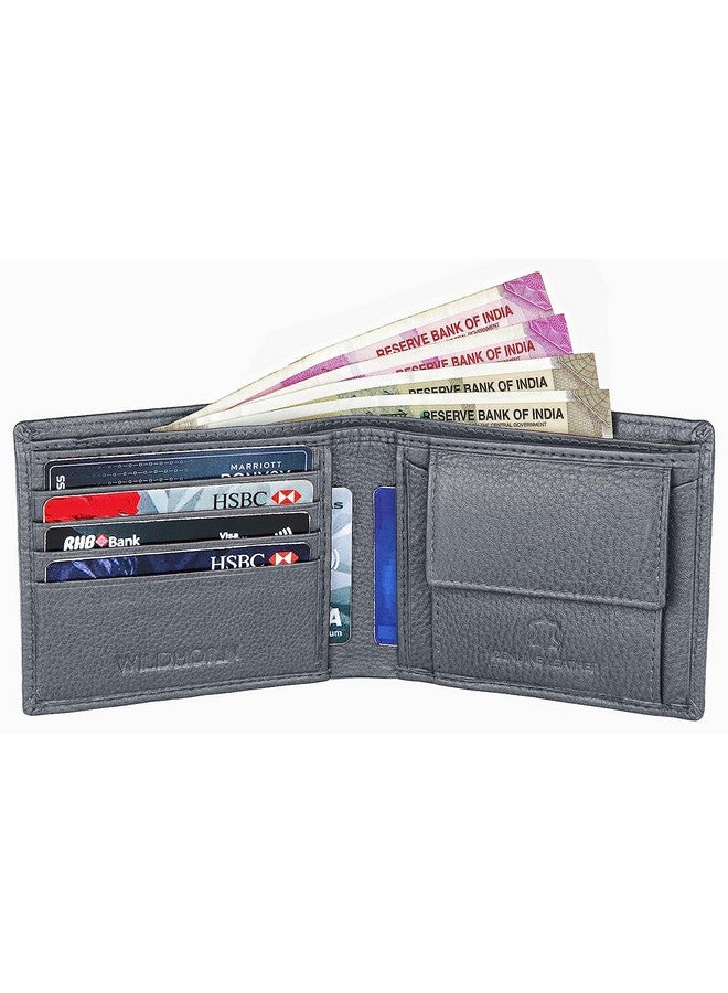 WildHorn Rfid Protected Leather Wallet For Men, Grey - Image 4