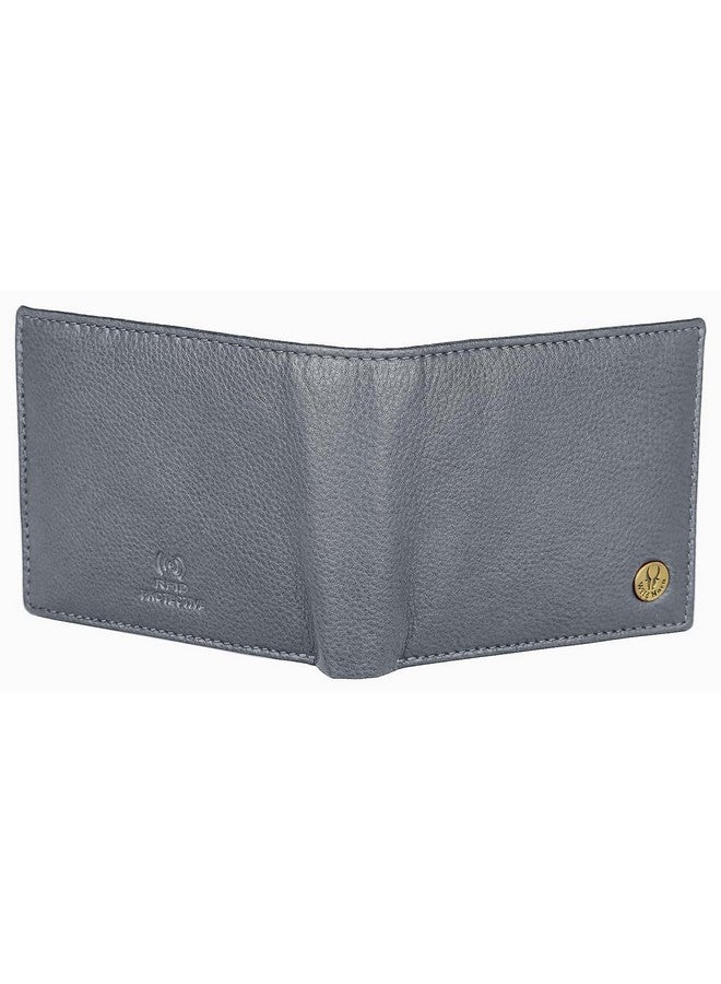 WildHorn Rfid Protected Leather Wallet For Men, Grey - Image 3