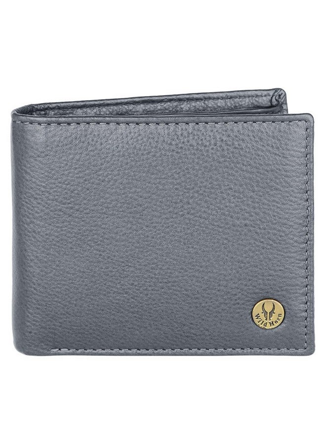WildHorn Rfid Protected Leather Wallet For Men, Grey - Image 1