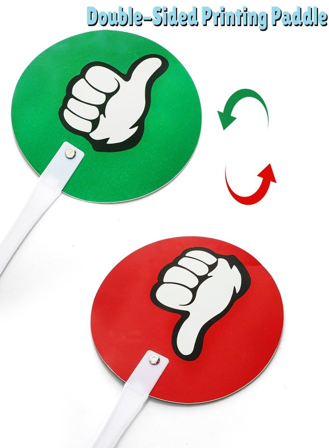 ELFULLY 50 Pack Thumbs Up Thumbs Down Paddles, Classroom Voting Paddles, Yes or No Plastic Sign, True False Signs for Teacher Student Interaction, Teacher Supplies for Classroom Events School - Image 3