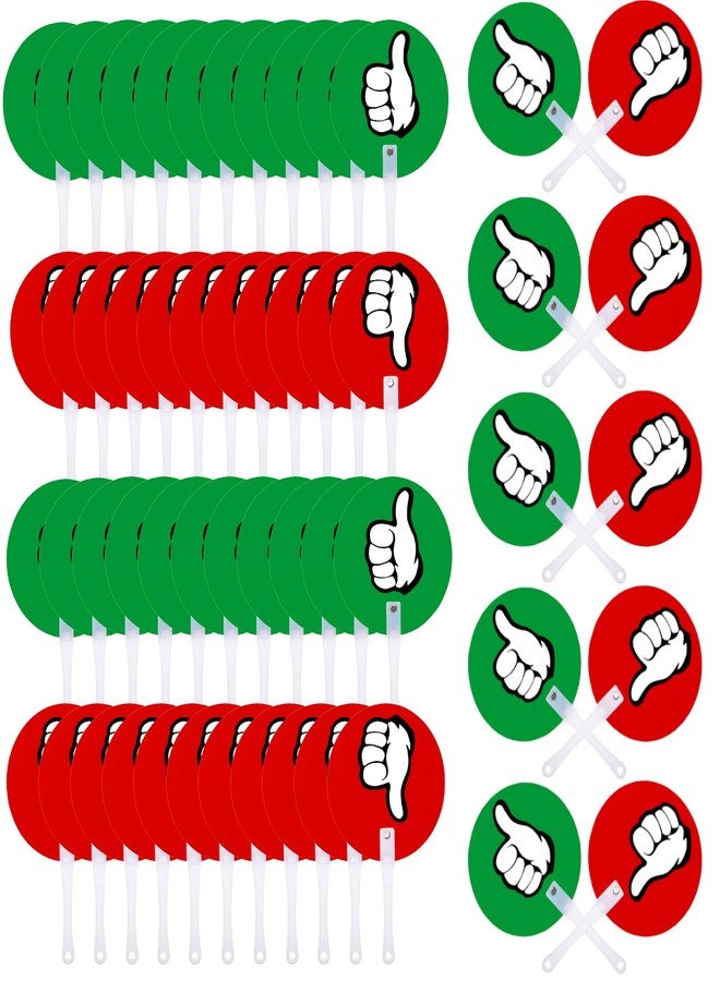 ELFULLY 50 Pack Thumbs Up Thumbs Down Paddles, Classroom Voting Paddles, Yes or No Plastic Sign, True False Signs for Teacher Student Interaction, Teacher Supplies for Classroom Events School - Image 5