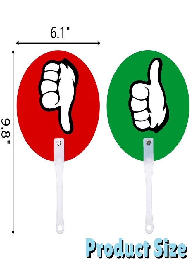 ELFULLY 50 Pack Thumbs Up Thumbs Down Paddles, Classroom Voting Paddles, Yes or No Plastic Sign, True False Signs for Teacher Student Interaction, Teacher Supplies for Classroom Events School - Image 2