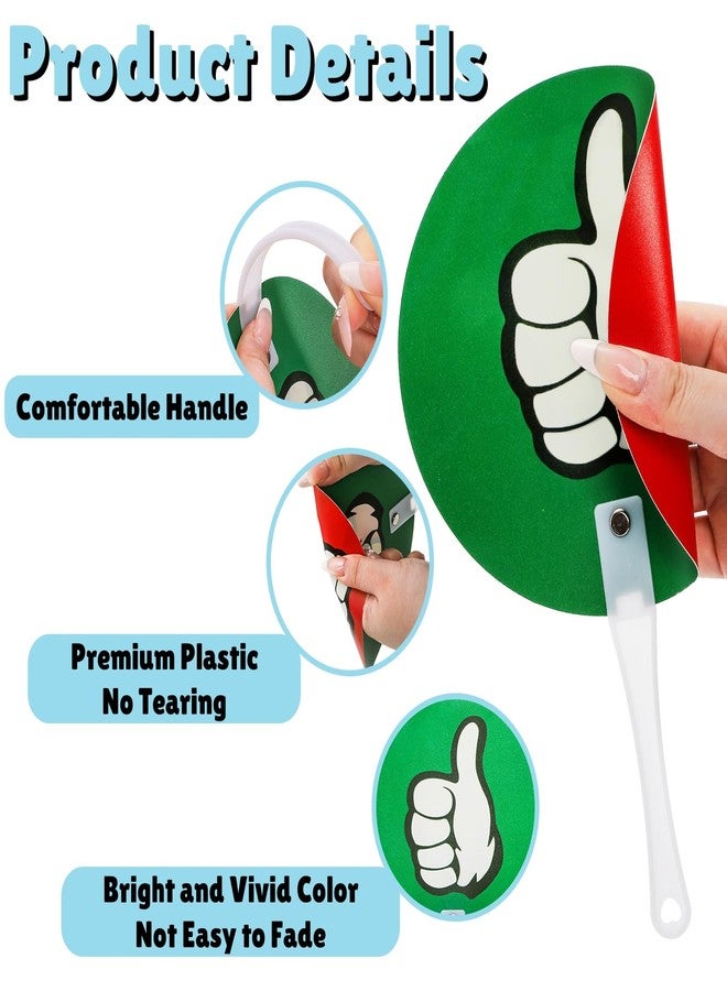 ELFULLY 50 Pack Thumbs Up Thumbs Down Paddles, Classroom Voting Paddles, Yes or No Plastic Sign, True False Signs for Teacher Student Interaction, Teacher Supplies for Classroom Events School - Image 4