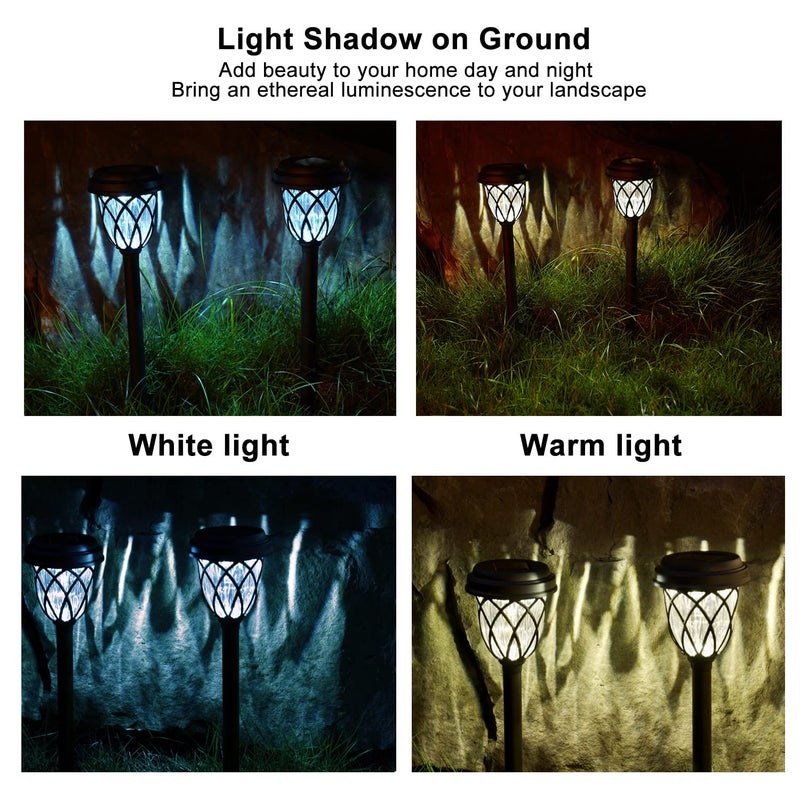 EXCMARK 10 Pack Solar Lights Outdoor Garden Pathway Solar Powered Yard Lights for Walkway Sidewalk Driveway. - Image 3