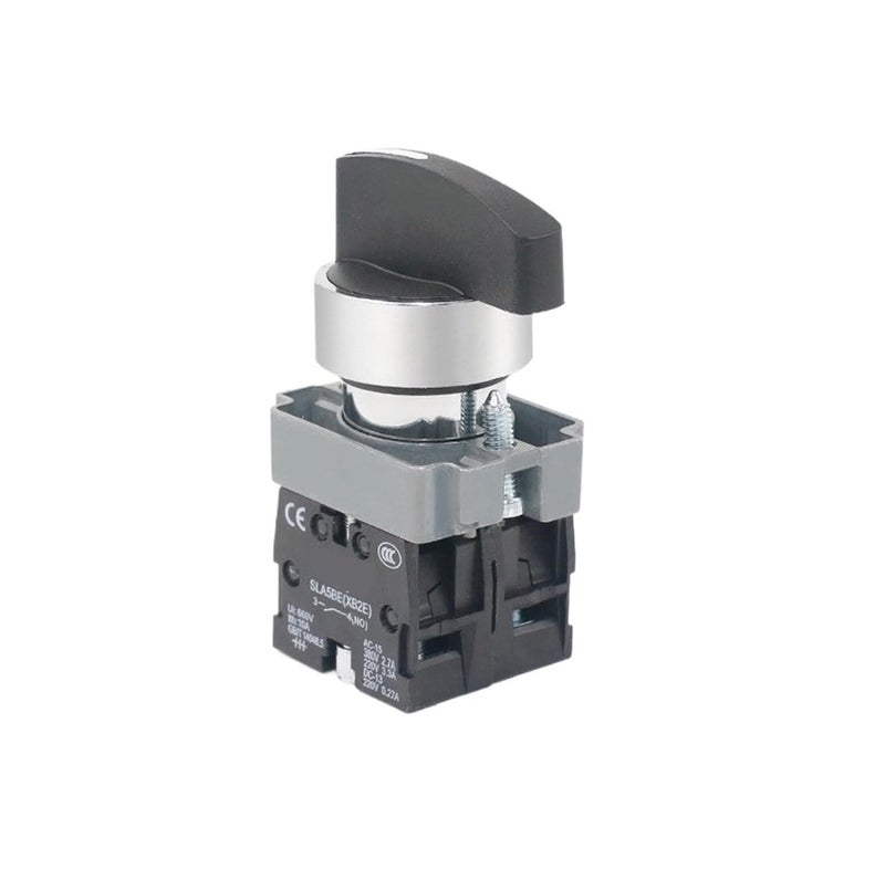 مفتاح دوار XB2 2/3 وضع قفل ذاتي / إعادة ضبط ذاتي مقبض محدد 1NO/2NO/1NO1NC BD21 BD33 BD22 BD25 BD45 BD53 (إعادة ضبط ثلاثي الأبعاد 2NO) - Image 1