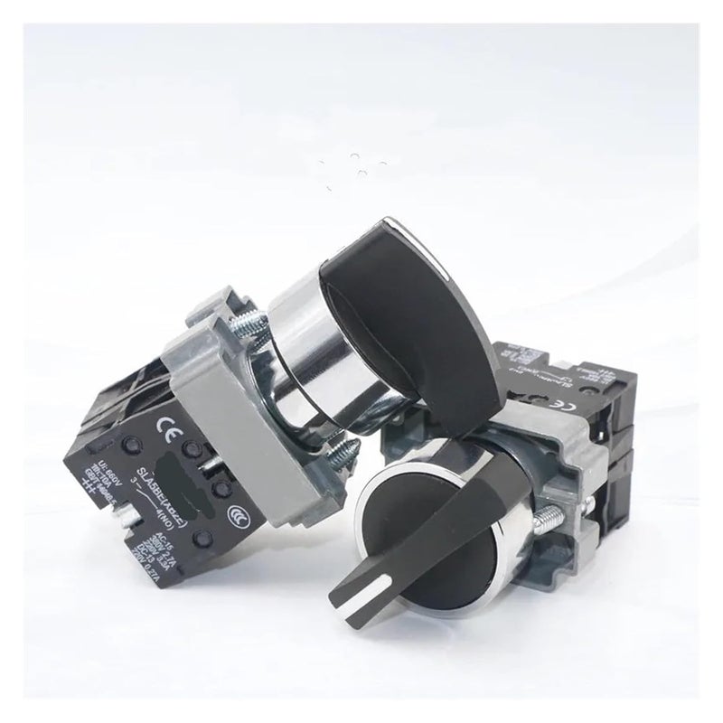 مفتاح دوار XB2 2/3 وضع قفل ذاتي / إعادة ضبط ذاتي مقبض محدد 1NO/2NO/1NO1NC BD21 BD33 BD22 BD25 BD45 BD53 (إعادة ضبط ثلاثي الأبعاد 2NO) - Image 4
