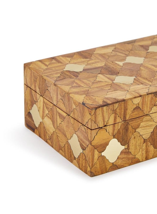 Fabindia Brown Soha Wooden Inlay Utility Box - Image 4