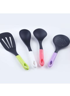 Bonita 4 Pieces Kitchen Utensils With Holder Non Stick Cooking Spoon Kitchen Cooking Utensils Set Dishwasher Safe Multicolor  - Image 3
