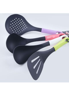 Bonita 4 Pieces Kitchen Utensils With Holder Non Stick Cooking Spoon Kitchen Cooking Utensils Set Dishwasher Safe Multicolor  - Image 4