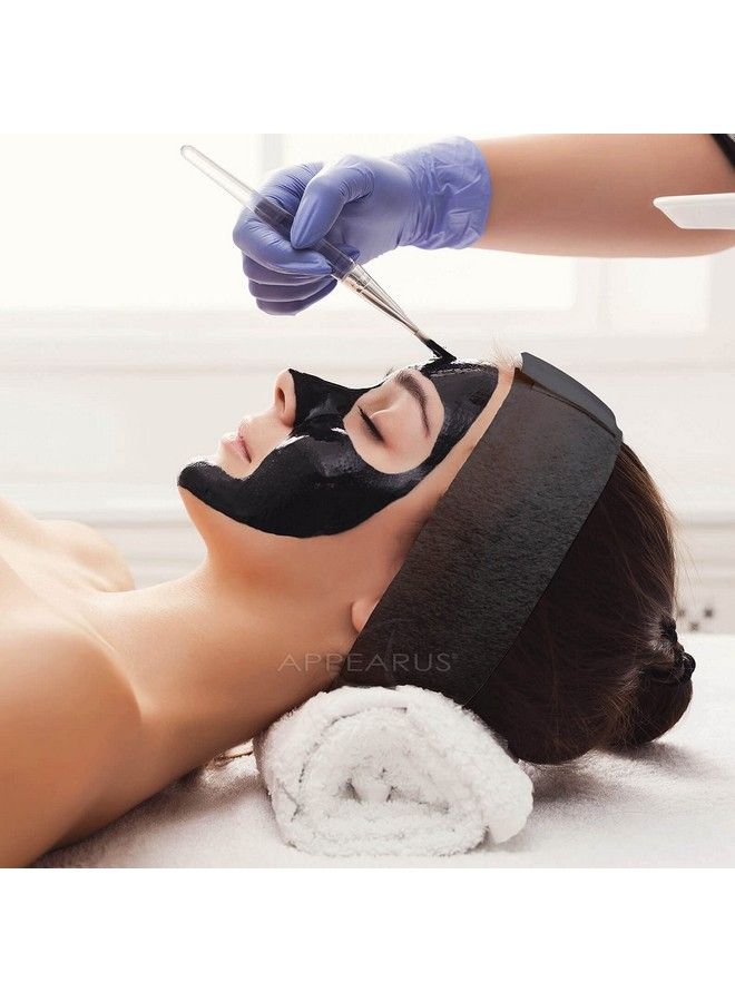 Appearus 50 Ct. Disposable Spa Facial Headbands With Convenient Closure (Black)  - Image 3