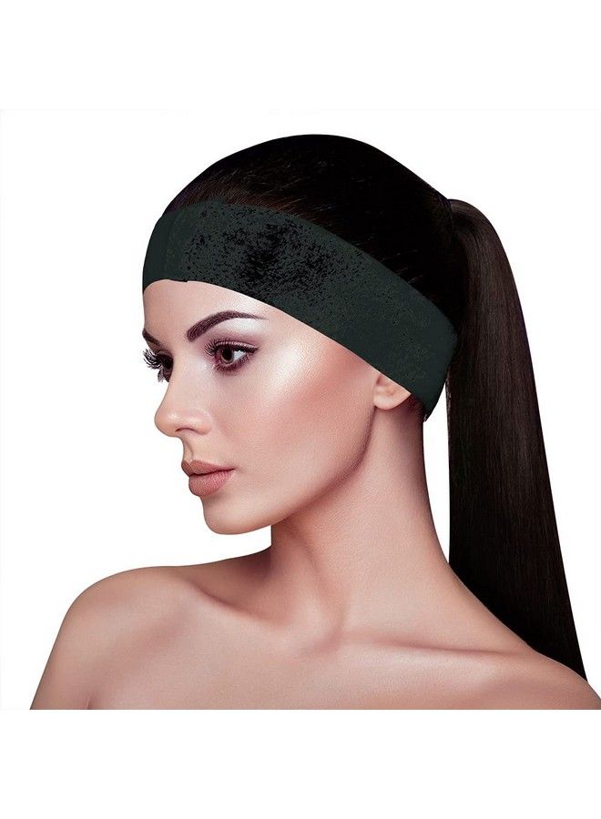 Appearus 50 Ct. Disposable Spa Facial Headbands With Convenient Closure (Black)  - Image 2