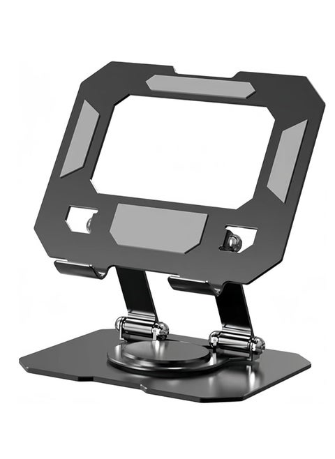 360 Degree Rotating Adjustable Foldable Aluminum Tablet Holder, Suitable for iPad, Tablet, Smartphone, Flexible Rotating Table Stand