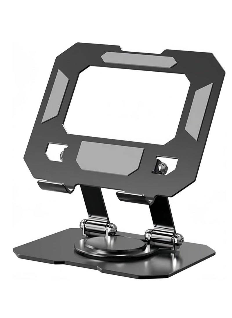 Generic - 360 Degree Rotating Adjustable Foldable Aluminum Tablet Holder, Suitable for iPad, Tablet, Smartphone, Flexible Rotating Table Stand - Image 1