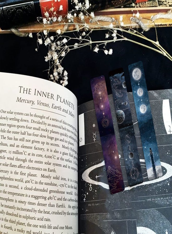 Anseal 12 PCS Cool Magnetic Bookmarks, Space Starry Night Bookmark for Book Lovers, Bulk Bookmarks for Women Men, Unique Book Mark for Reading, Students, Classroom Gifts, School Prize, Reading Present - Image 5
