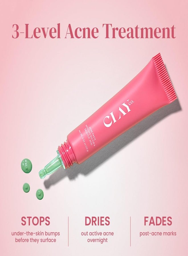 ClayCo Acne Spot Treatment Paste with 10% Sulfur & Salicylic Acid | Helps Dry Active Pimples, Unclog Pores & Control Excess Oil - Image 4