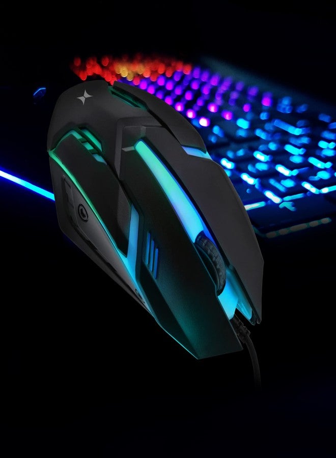 XTREME Multicolor LED Gaming Mouse, Color Fade Lighting Effect, 1000 Max DPI, Scroll Wheel, Fast and Easy Installation to Your Computer’s USB Port - Image 3