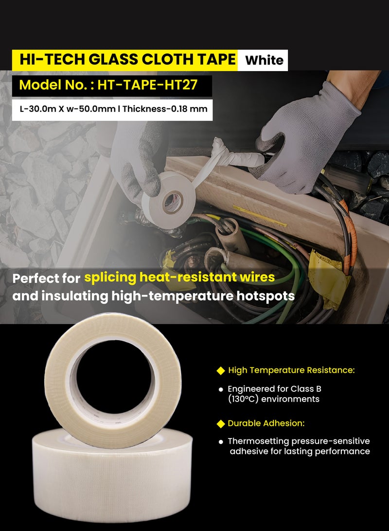 هاي-تيك شريط قماش زجاجي - 30 متر - Image 2