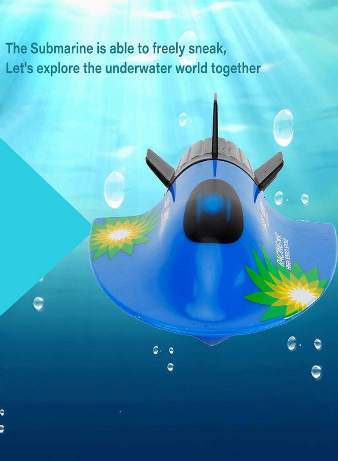 GoolRC Mini RC Submarine Boat, Remote Control Waterproof Diving Toy for Kids (Blue) - Image 3