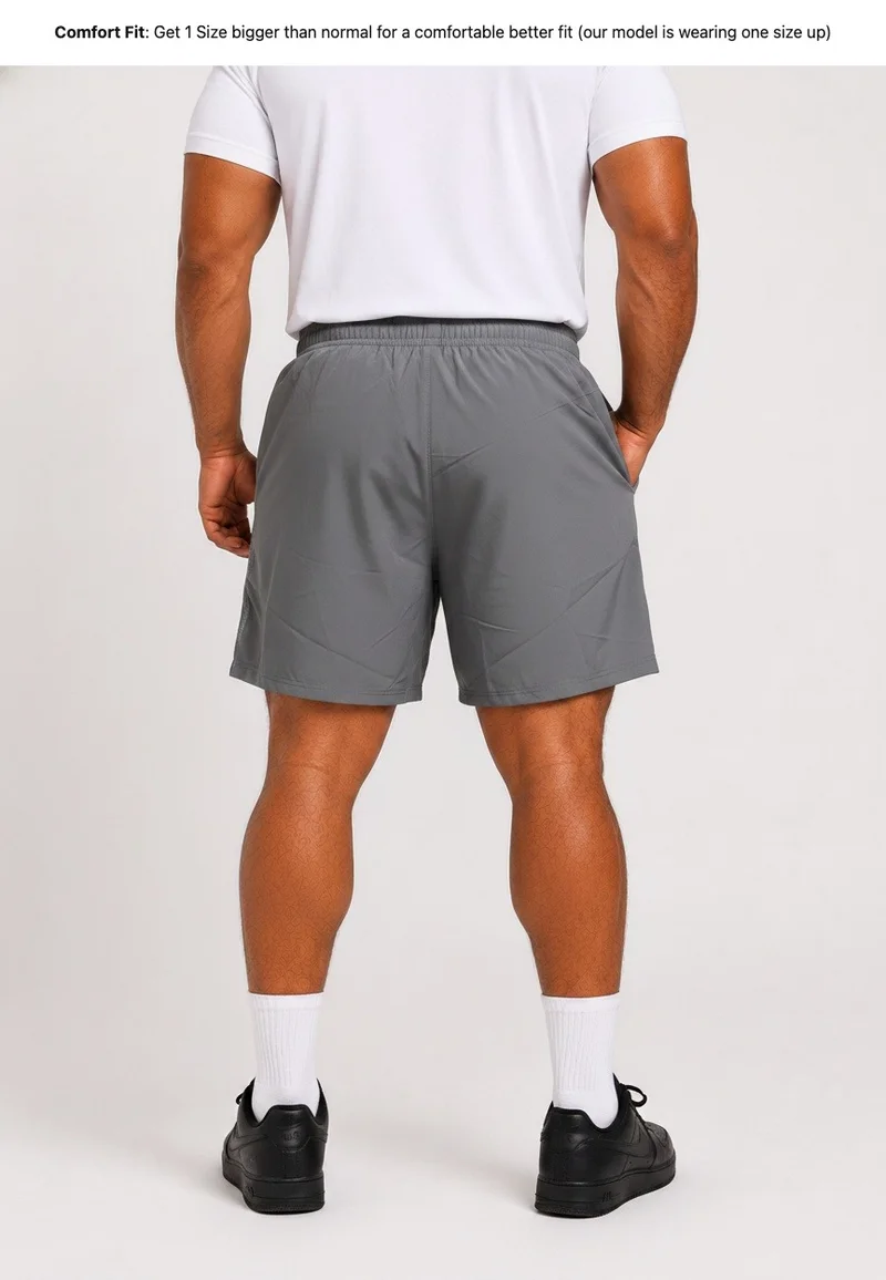 بريما إيس رجالي Shorts عشاق الجيم بريميوم Grey