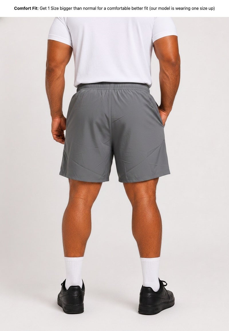 Prima Ace Men's Shorts Gym Addict Premium Grey - Image 2