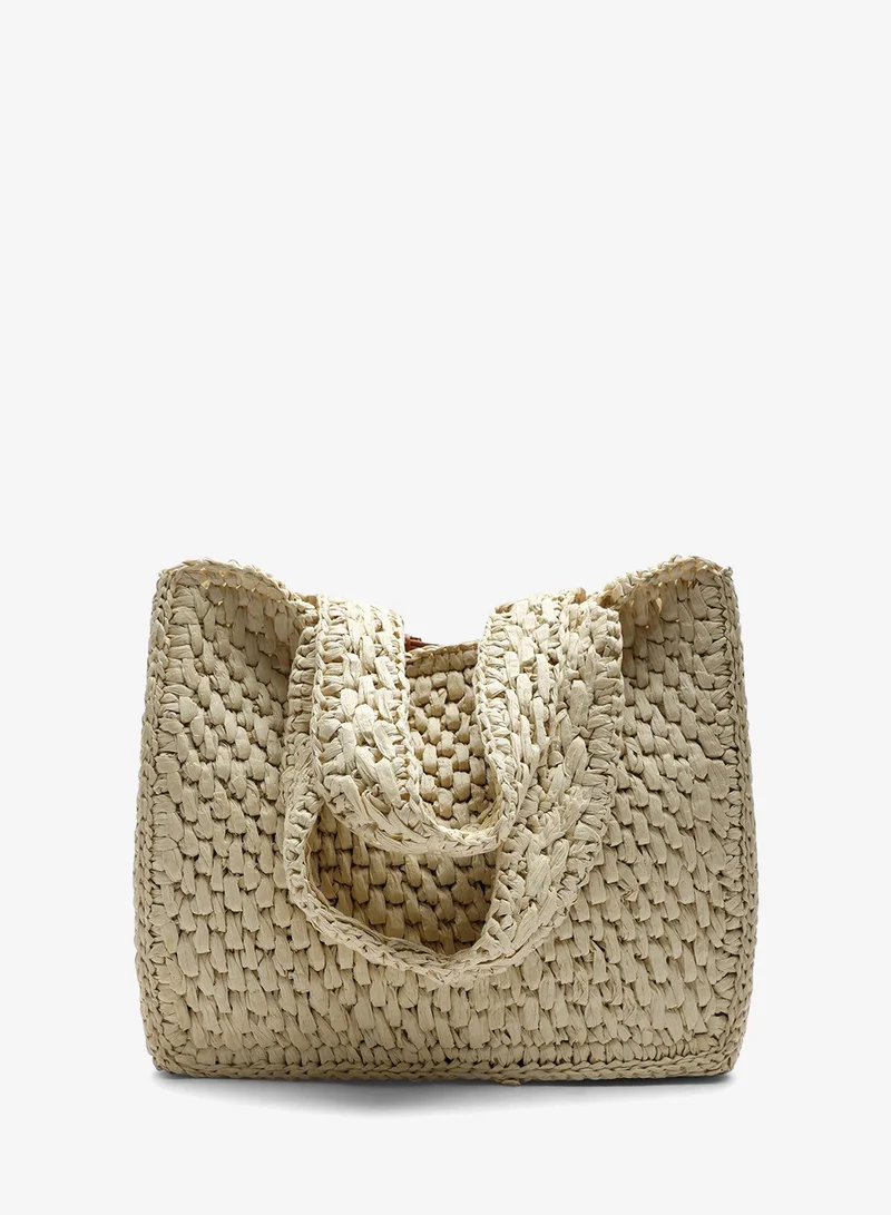 Where's That From  Vivid Raffia Tote Bag for Women | Best Price UAE
