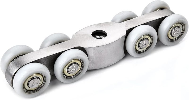 Stainless Steel Sliding Door Roller Wheels 120KG Load Capacity For Wardrobe Wood Door 1 Set - Image 5