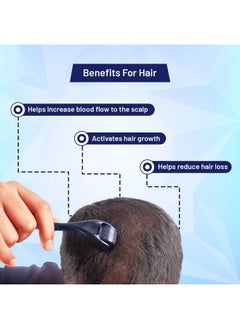 Formen Derma Roller For Hair Growth 0.5 Mm With 540 Titanium Needles | Repairs Damaged Hair, Activates Hair Follicles | For Hair Fall & Hair Thickening | Reduces Acne Scars | Safe & Effective To Use  - Image 3