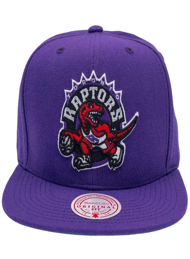 ميتشل آند نيس قبعة ميتشل آند نيس تورنتو رابتورز NBA Team Ground Snapback باللون البنفسجي/البنفسجي/الأخضر - Image 2