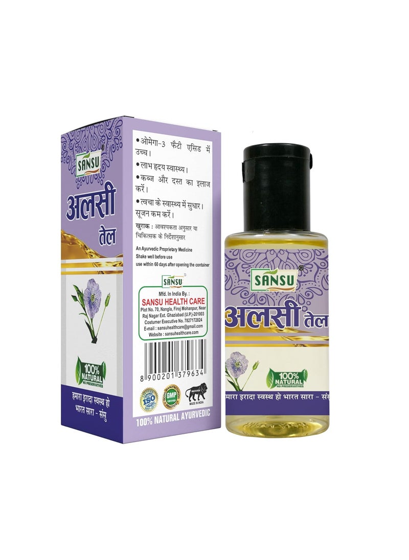 SANSU Sansu Alsi ka tel 50ml Natural 50ml Pack of 4  - Image 3