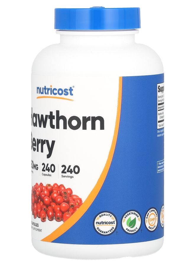 Nutricost Hawthorn Berry 550 mg 240 Capsules - Image 2