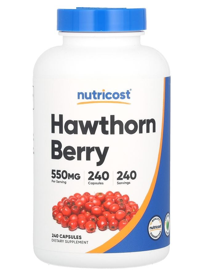 Nutricost Hawthorn Berry 550 mg 240 Capsules - Image 1