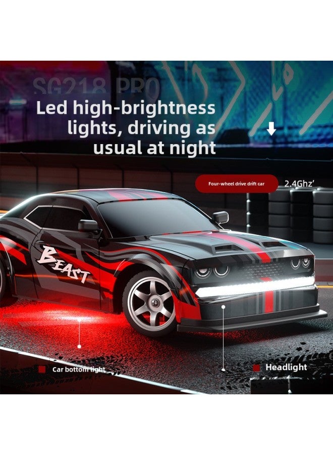 SG218PRO Flat Run Drift Simulation Sports Car Full-scale 1:16 High-speed Four-wheel Drive Power RC Model Remote Control Vehicle-Proportion:1:16 Standard E-commerce Box/single-power Version  - Image 4