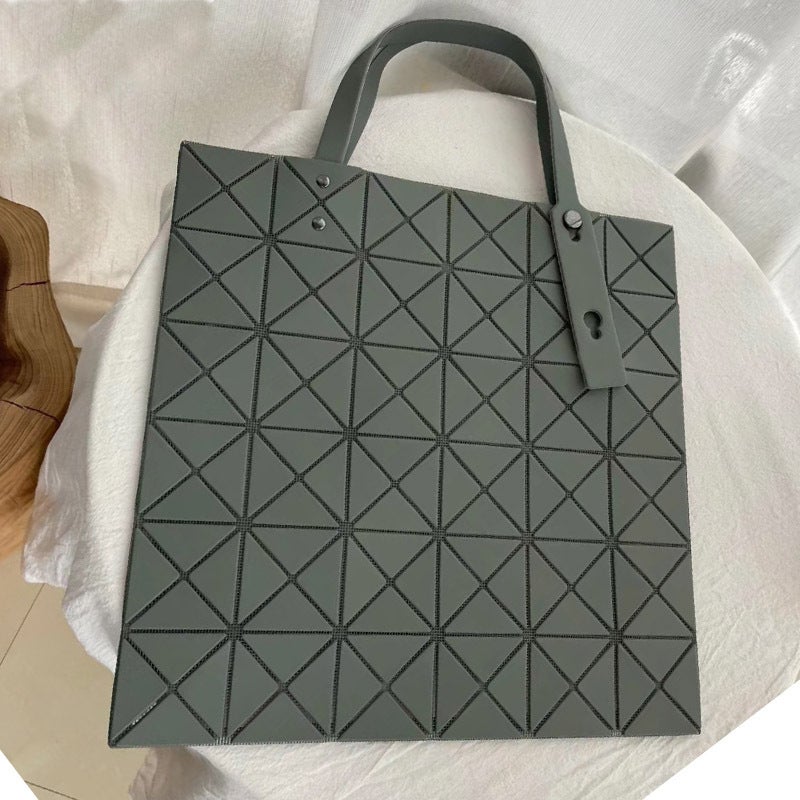2023 Japanese Original Factory 6-Compartment Frosted Geometric Rhombus Bag In Matching Macaron Colors, Single Shoulder, Handbag, Crossbody Women'S Bag, Light Luxury - Image 5
