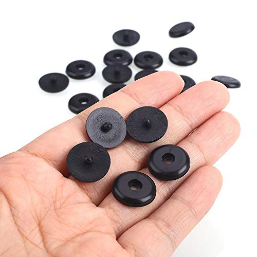 Y-Axis Seat Belt Button Buckle Clip Stop - Universal Fit Stopper Kit (Black + Beige + Grey, 18 Sets) - Image 4